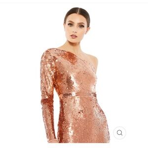 Gorgeous Macduggal Copper Sequin Gown!